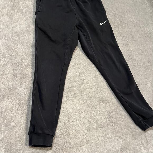 Nike Sportswear Club Fleece Pants Mens Small Black Joggers Swoosh Sweatpants - Picture 2 of 12